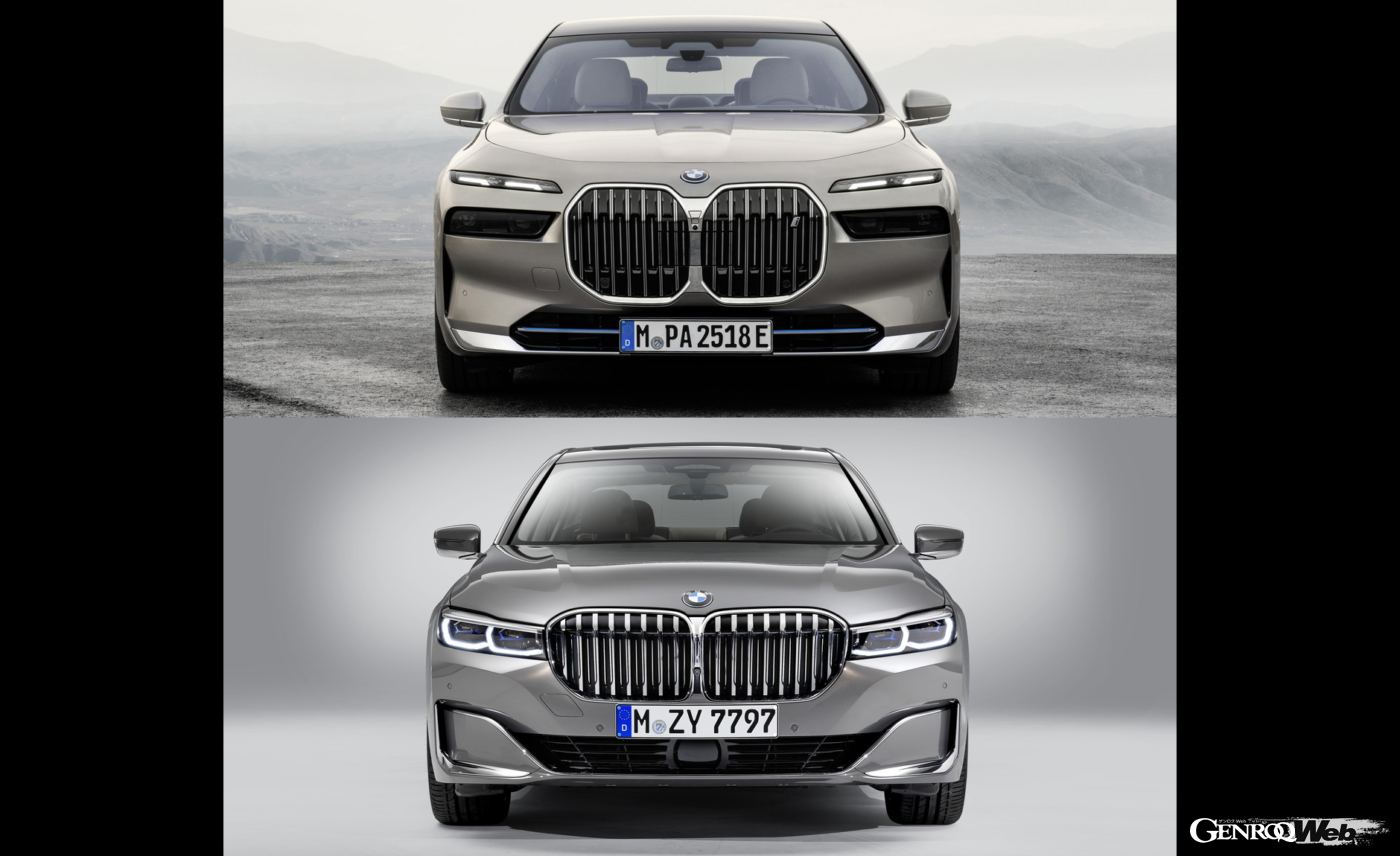 BMW 7シリーズ G70 ヘッドライト 左右 BMW 7シリーズ新旧比較 BMW 7シリーズ G70 ヘッドライト 左右 BMW 7シリーズ新旧比較