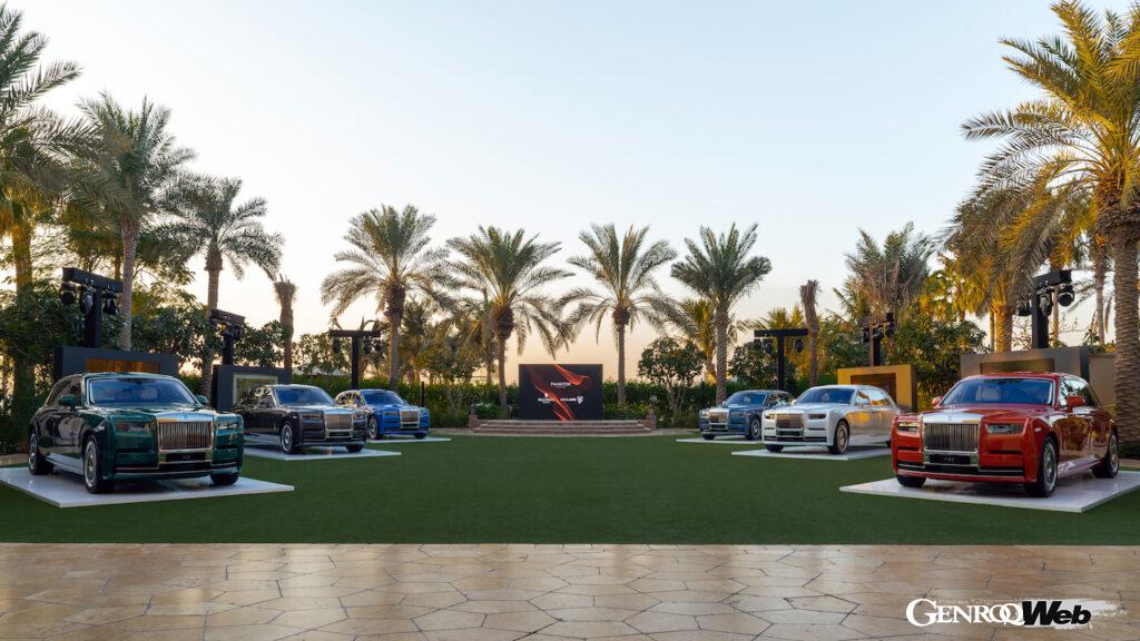 ロールス・ロイスは、UAEのドバイで開催されたプライベート・ガラセレモニーにおいて、6台の「ファントム ザ シックス エレメンツ」を公開した。