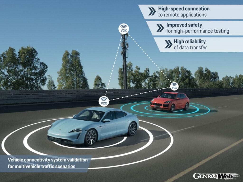 「高速で高度な自動運転のためにポルシェがナルド・テクニカルセンターに設置したモノ」の1枚目の画像