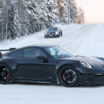 【スクープ！】「新形状のリヤバンパー導入？」寒冷地テストを実施する「ポルシェ 911 GT3」 - 20220122_Porsche911_GT3_facelift 6