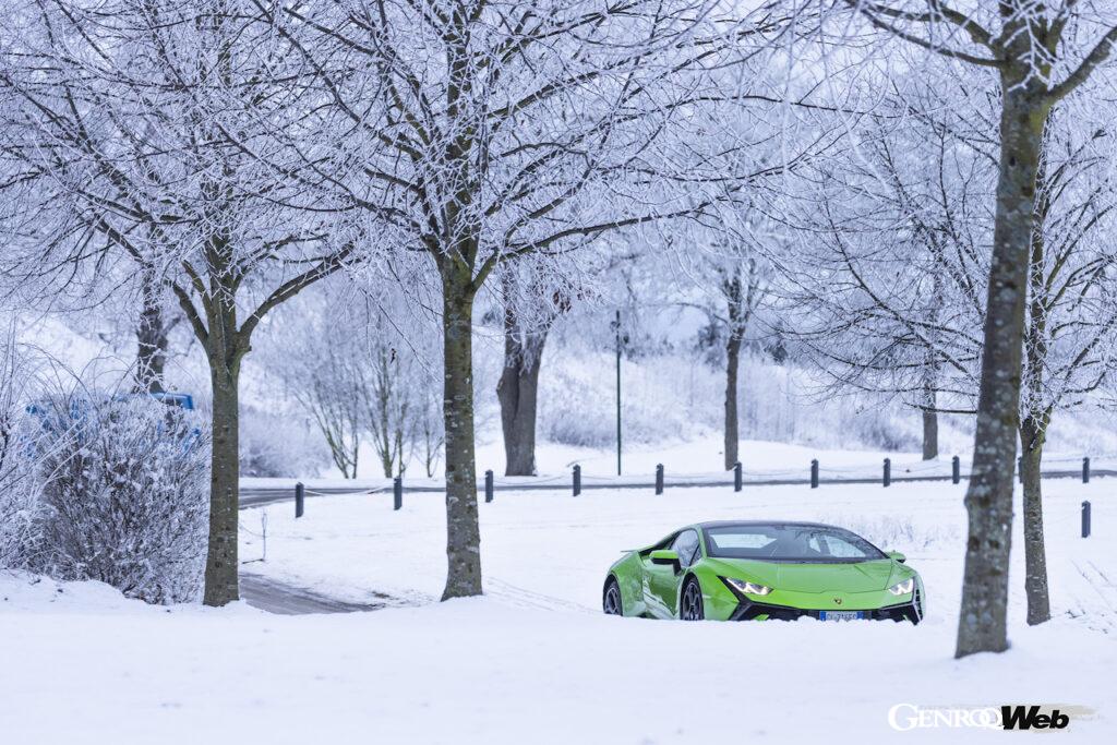 「「無謀にもほどがある？」ランボルギーニ12台が冬のデンマークとスウェーデンを駆け抜けるドライブイベントを走破」の20枚目の画像