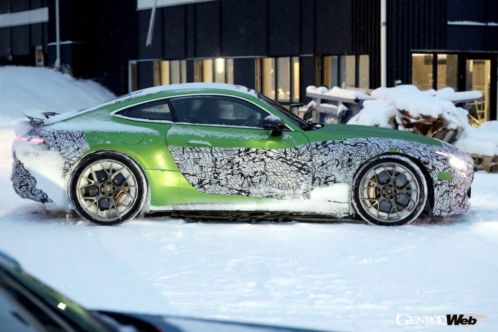 「【スクープ！】次期メルセデスAMG GT クーペがスウェーデン北部で寒冷地テストを実施」の6枚目の画像