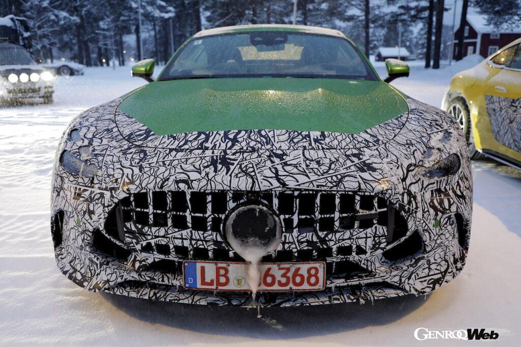 「【スクープ！】次期メルセデスAMG GT クーペがスウェーデン北部で寒冷地テストを実施」の13枚目の画像