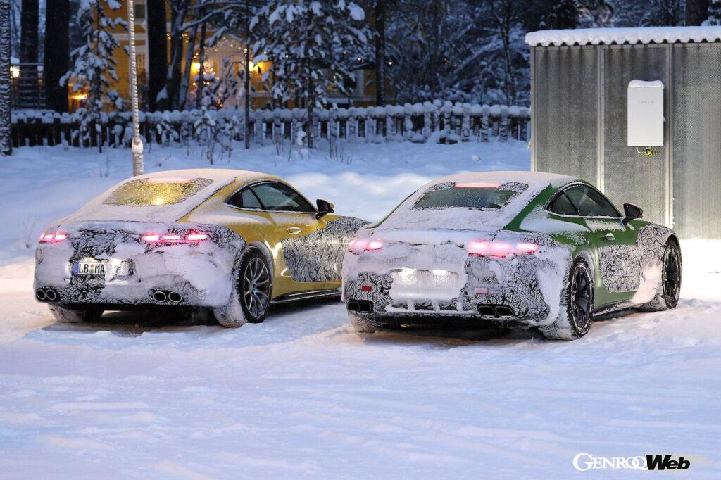 「【スクープ！】次期メルセデスAMG GT クーペがスウェーデン北部で寒冷地テストを実施」の19枚目の画像