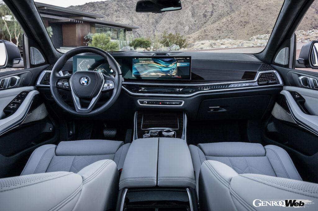 内外装がアップデートされた「BMW X5」改良新型のインテリア。