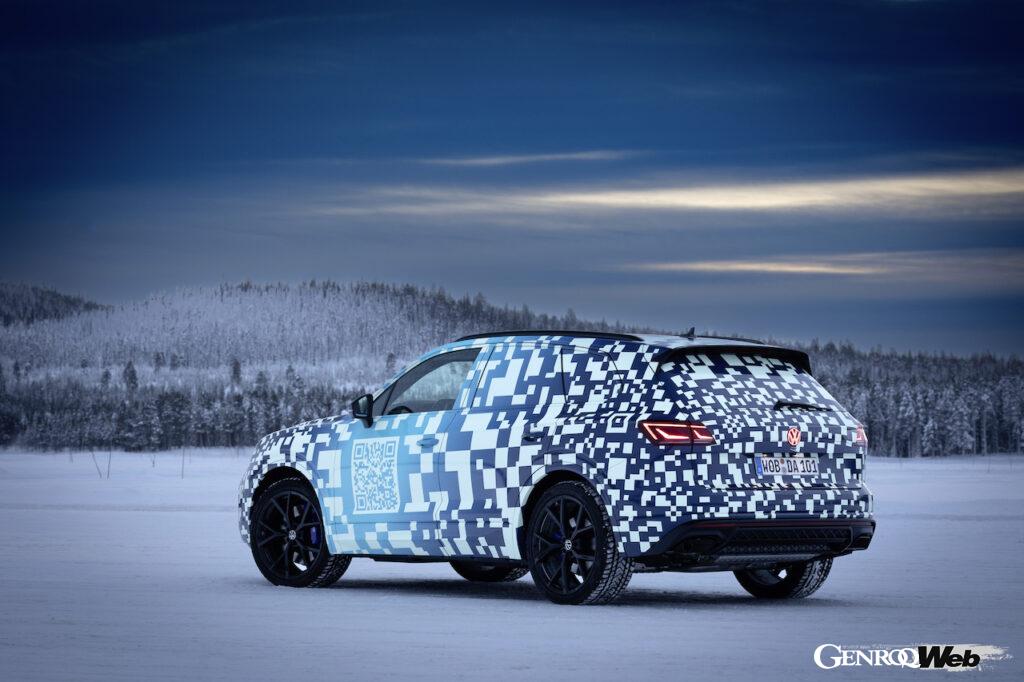 「「VWマークが光る？」改良新型フォルクスワーゲン トゥアレグのスウェーデン寒冷地テストで明らかに」の15枚目の画像