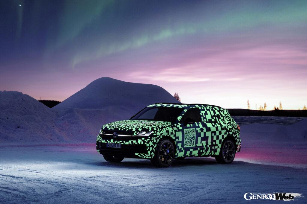 「「VWマークが光る？」改良新型フォルクスワーゲン トゥアレグのスウェーデン寒冷地テストで明らかに」の29枚目の画像