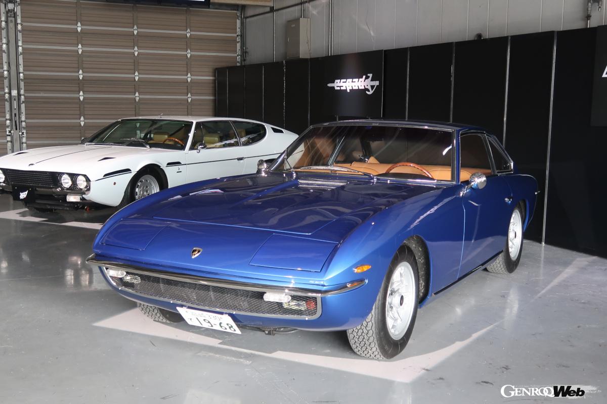 350GTからイスレロ、エスパーダ、カウンタックなど歴代のヒストリックモデルも展示された。