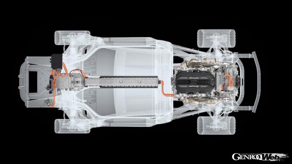 「「アヴェンタドールの後継車？」ランボルギーニの新型PHV「LB744」のパワートレイン技術詳細発表」の11枚目の画像