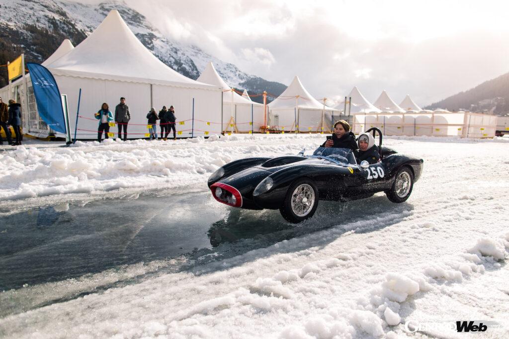 「「ザ・アイス・サンモリッツ」でリトルカー・カンパニーが開催した氷上試乗会でブガッティ、フェラーリ、アストンマーティンが共演」の10枚目の画像