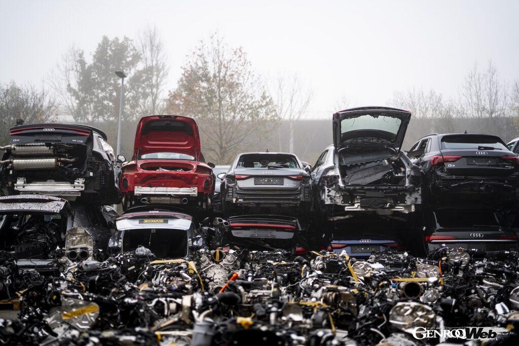 「「廃車素材を新車に再利用する」アウディが欧州で進めるリサイクル実験「マテリアルループ」とは？【動画】」の27枚目の画像