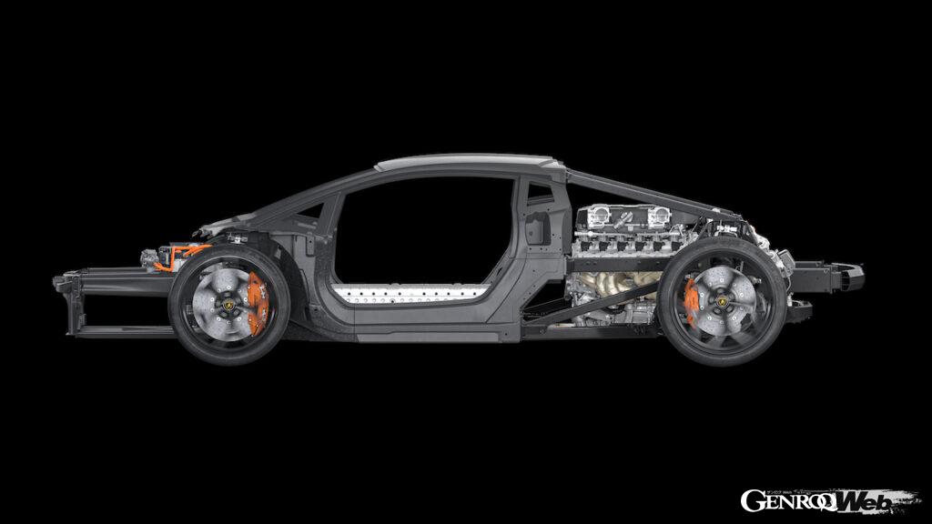「ランボルギーニ次期型V12モデル「LB744」のカーボンファイバー製シャシー解説」の4枚目の画像