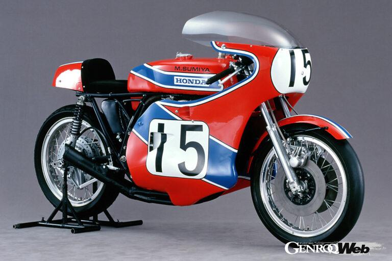 1973年のデイトナ200マイルで6位に入賞したCB750レーサー。