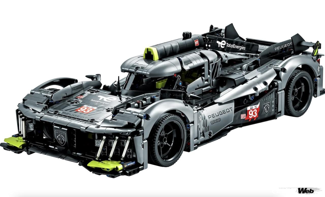 「V6ハイブリッドや足まわりを完全再現したレゴ テクニック「プジョー 9X8 24H ル・マン・ハイブリッド・ハイパーカー」の完成度」の5枚目の画像