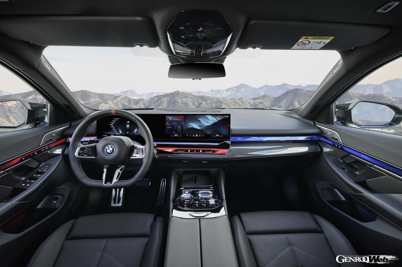 「新型「BMW 5シリーズ セダン」が豊富なパワートレイン展開でデビュー「初のフル電動モデルも」「ツーリングは2024年春」」の8枚目の画像