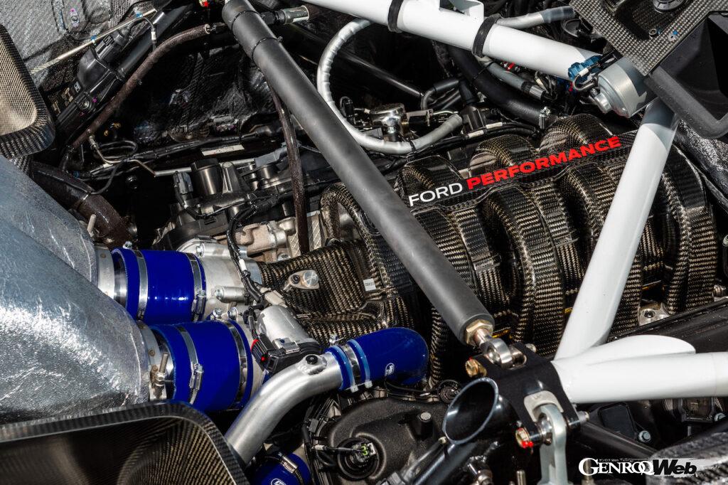 マスタング GT3はカナダのマルチマティックが製造とサポートを担当、Mスポーツが5.4リッターV型8気筒「コヨーテ」エンジンの製造・組み立てを行う。