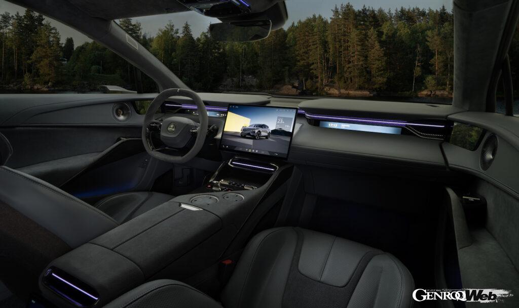 欧州での販売が開始された、フル電動SUV「ロータス エレトレ」のインテリア。