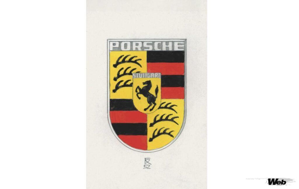 ライムシュピースは、フェリー・ポルシェの指示を受けて、シュトゥットガルト市の公式紋章である馬を中央にあしらったクレストをデザインした。