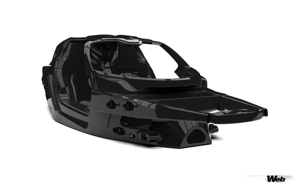 「ゼンヴォが開発中のハイパーカー「オーロラ」用カーボンファイバー製モノコックを公開」の3枚目の画像