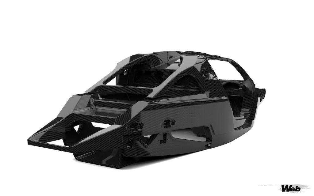 「ゼンヴォが開発中のハイパーカー「オーロラ」用カーボンファイバー製モノコックを公開」の4枚目の画像