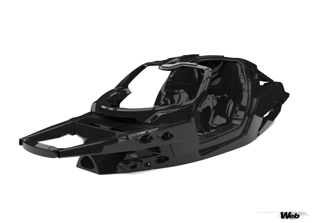 「ゼンヴォが開発中のハイパーカー「オーロラ」用カーボンファイバー製モノコックを公開」の5枚目の画像