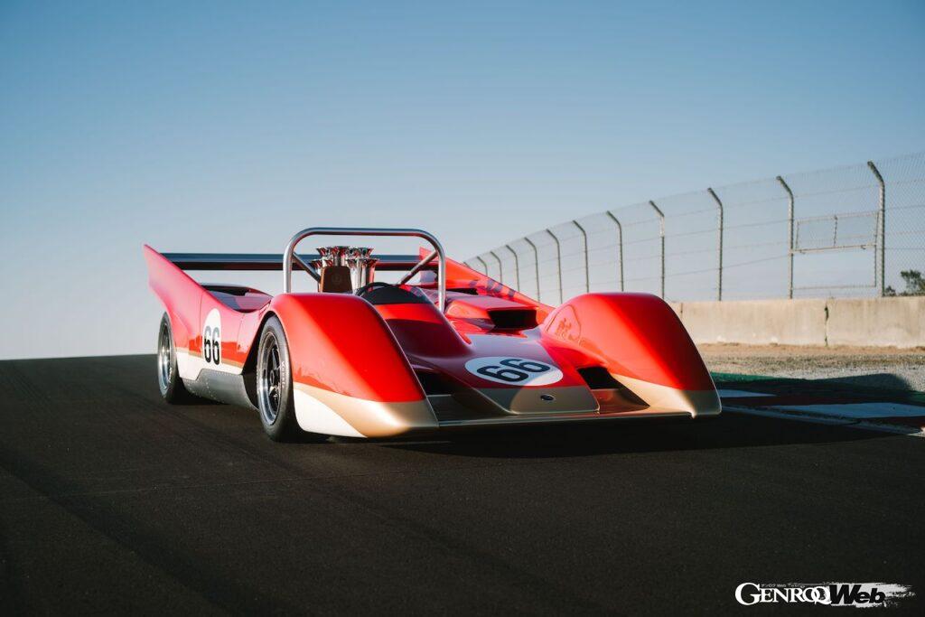 GT3レーシングカーに匹敵するパフォーマンスを誇る「ロータス タイプ 66」のエクステリア。