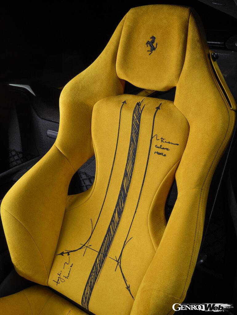 「世界に1台の「フェラーリ 812 コンペティツィオーネ」のボディ全面に描かれたドローイングは何を表現したか【動画】」の12枚目の画像