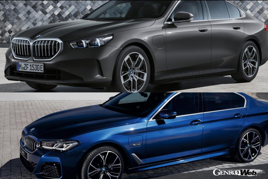 「定番ラグジュアリーサルーン「BMW 5シリーズ」を新旧で比較「大きなサイズはさらに？」「パワートレインは？」」の1枚目の画像