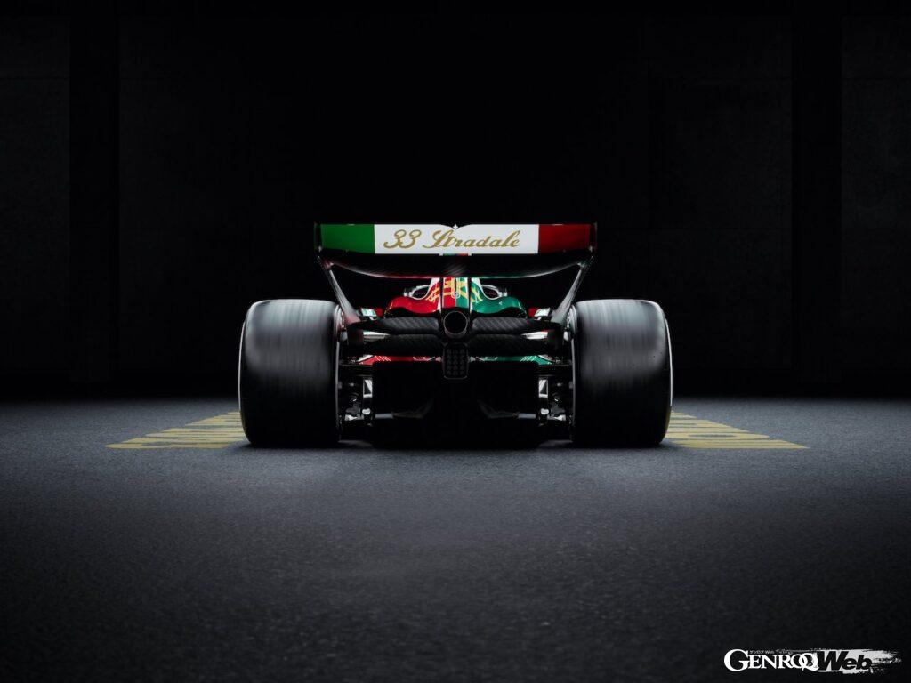 「アルファロメオ「33ストラダーレ」がイタリアGPのパドックに登場「F1マシンもスペシャルカラーリング採用」」の9枚目の画像