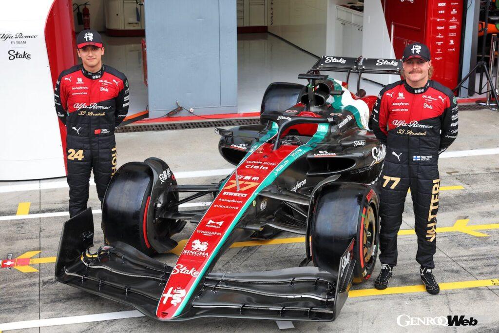 「アルファロメオ「33ストラダーレ」がイタリアGPのパドックに登場「F1マシンもスペシャルカラーリング採用」」の3枚目の画像