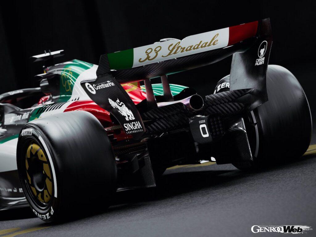 「アルファロメオ「33ストラダーレ」がイタリアGPのパドックに登場「F1マシンもスペシャルカラーリング採用」」の8枚目の画像