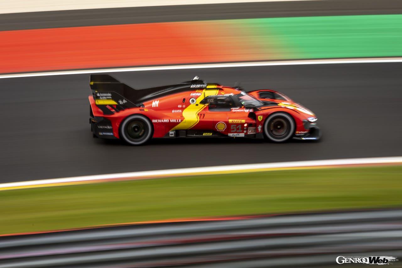 今シーズン、すべてのレースで表彰台フィニッシュを果たしているフェラーリ・AFコルセのフェラーリ 499P。トヨタのホームコースでの勝利を狙う。