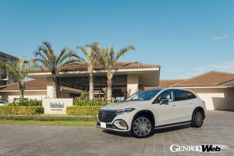 宿泊期間中、メルセデス・ベンツの最新フル電動モデル「EQS SUV」をドライブできる宿泊プランが登場した。