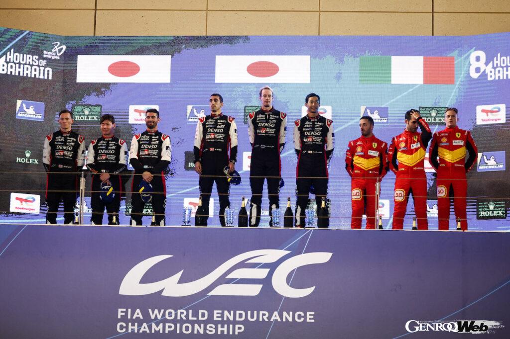 レースはポールトゥフィニッシュを果たしたトヨタの8号車（セバスチャン・ブエミ／ブレンドン・ハートレー／平川亮）が、ドライバーズチャンピオン2連覇を達成した。