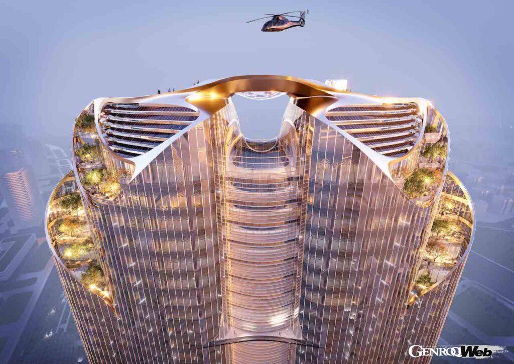 「BMW傘下「デザインワークス」がエジプトの高層ビル「フォーブス・インターナショナル・タワー」をデザイン」の1枚目の画像