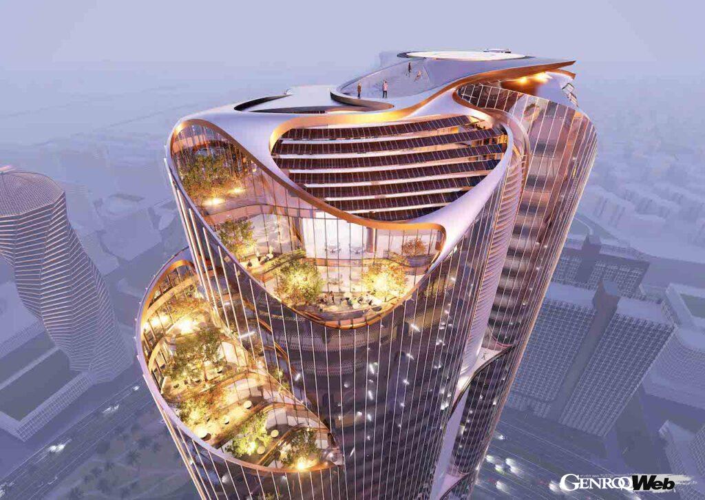 「BMW傘下「デザインワークス」がエジプトの高層ビル「フォーブス・インターナショナル・タワー」をデザイン」の3枚目の画像