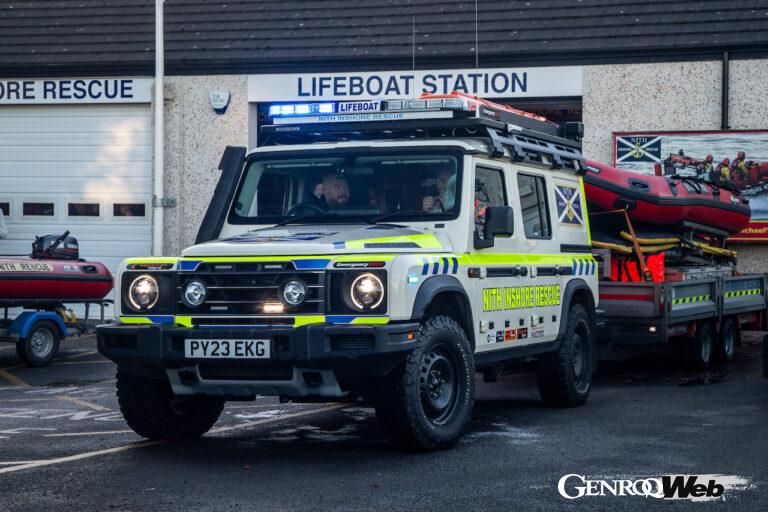 スコットランドのダンフリースを拠点とするニスの沿岸救助隊が、イネオス グレナディアの救助車両を導入した。