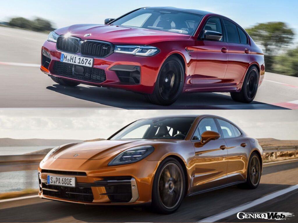 「「ポルシェ パナメーラ」のトップグレードと「BMW M5」を比較する「ドイツ製4ドアスポーツ頂上決戦」」の1枚目の画像