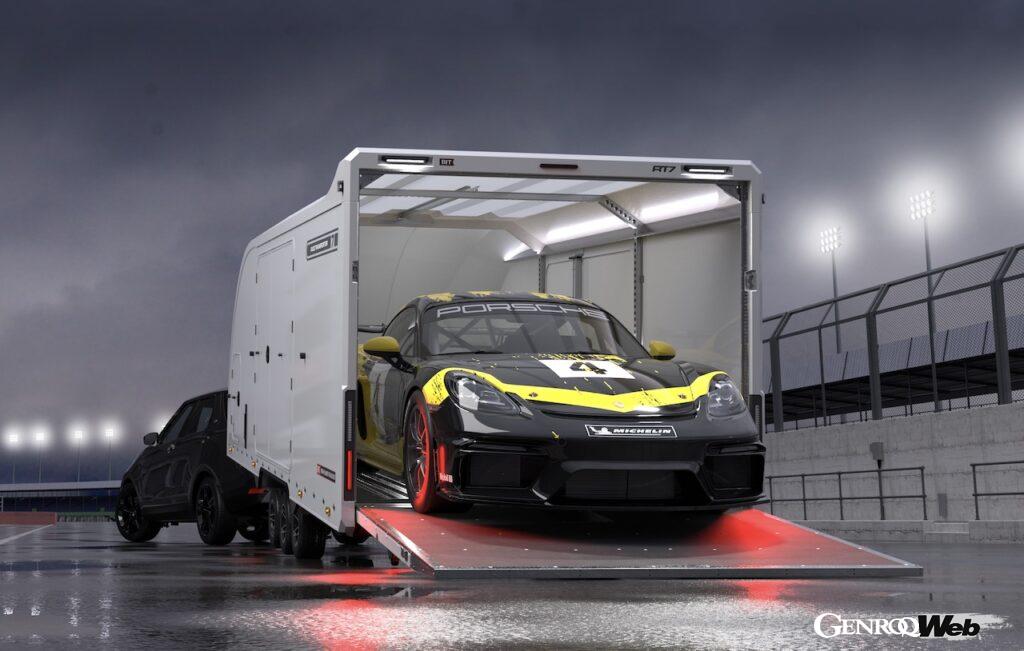 ブライアン・ジェームス・トレーラーが開発した、最新軽量密閉型トレーラー「レース トランスポーター7」。
