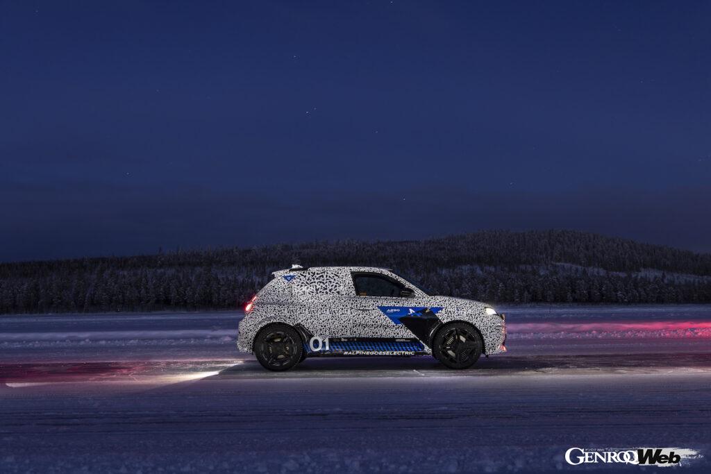「2024年6月ワールドプレミアの「アルピーヌ A290」が極寒のスウェーデンで最終テスト実施」の12枚目の画像