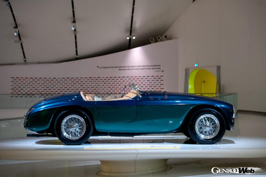 『Ferrari One of a Kind』では、これまでなかなか公開されることのなかったワンオフモデルを多数展示されている。写真は1948年製フェラーリ166 MM。