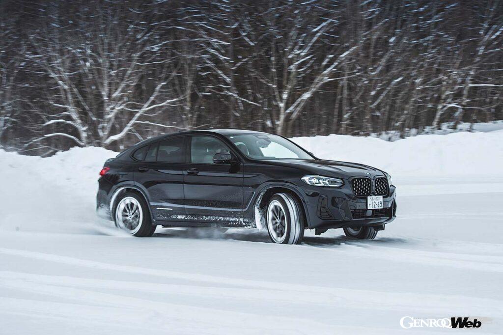 「BMWらしいドライブフィールが堪能できる承認ウインタータイヤの実力を「BMW X4」で雪道を走って確かめた」の1枚目の画像