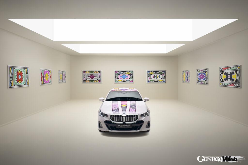 「BMWがボディカラーがデジタルに変化する「i5 フロウ ノストカーナ」を公開「1991年のアートカーをオマージュ」【動画】」の4枚目の画像