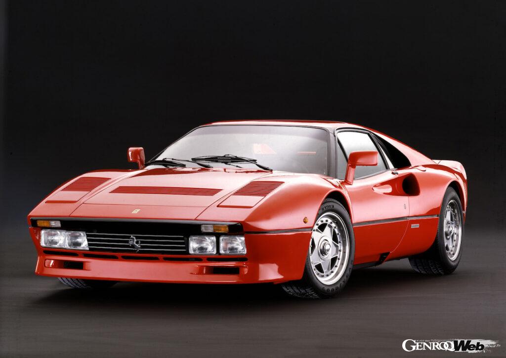 1984年のジュネーブ・モーターショーにおいて、ワールドプレミアされたフェラーリ GTO。「288 GTO」は非公式名称となる。