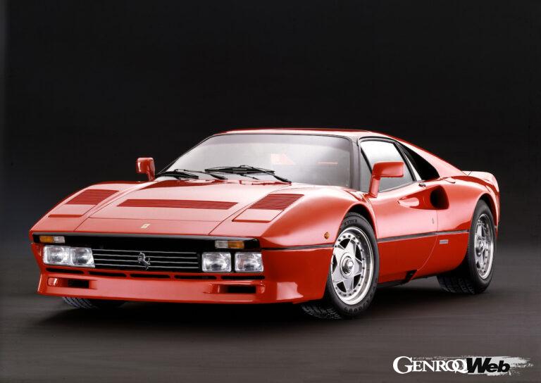 1984年のジュネーブ・モーターショーにおいて、ワールドプレミアされたフェラーリ GTO。「288 GTO」は非公式名称となる。