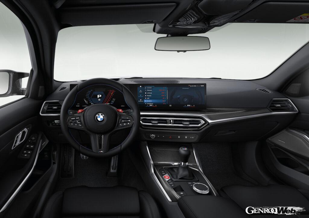 マニュアルミッション搭載限定モデル「BMW M3 MT Final Edition」のインテリア。
