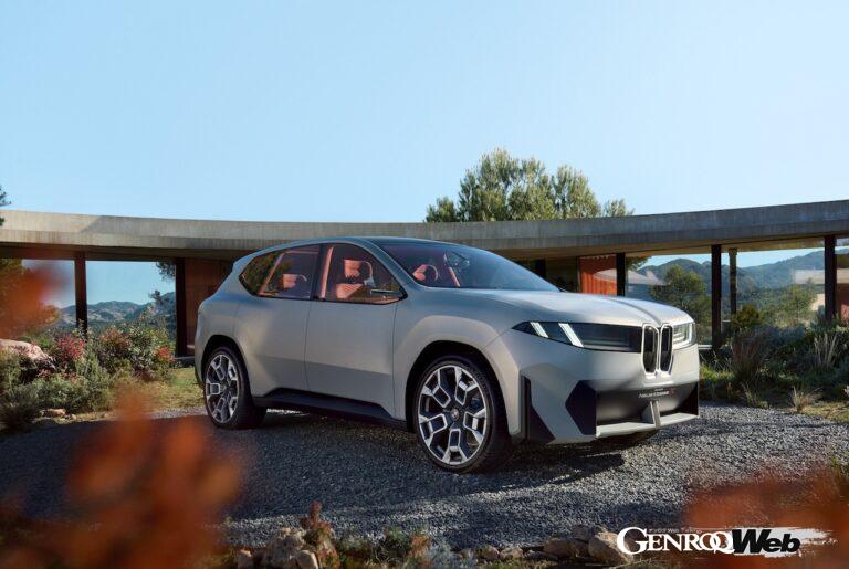 次世代SAVを予告する「BMW ビジョン ノイエ クラッセ X」のエクステリア。