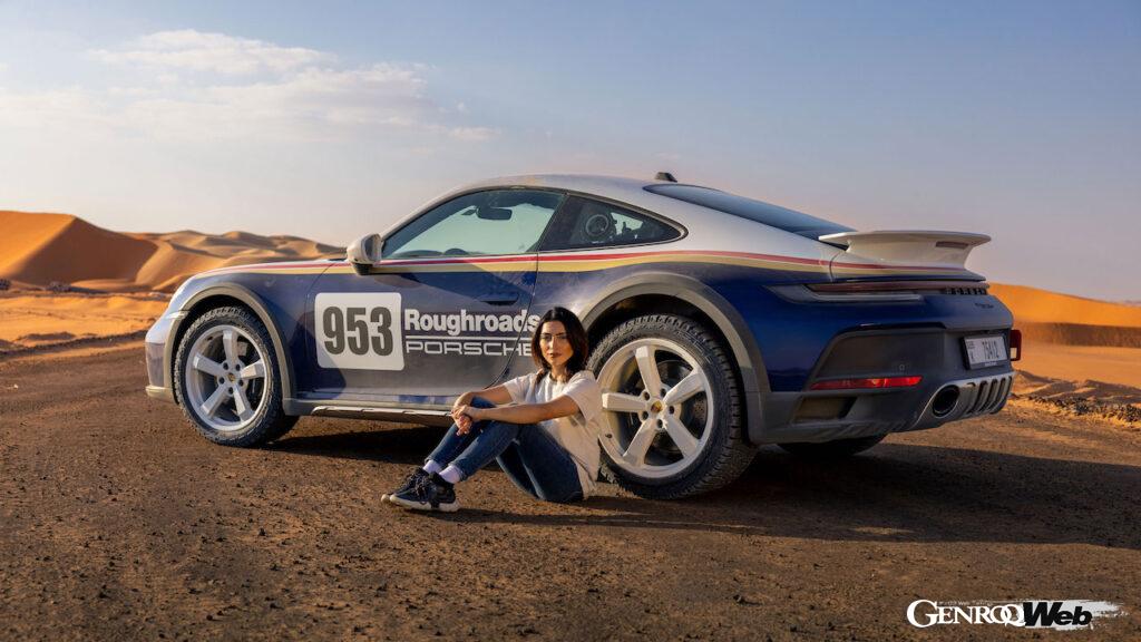 「F1参戦の期待がかかるアムナ・アル・クバイシが故郷UAEの砂漠を「ポルシェ 911 ダカール」で疾走【動画】」の3枚目の画像