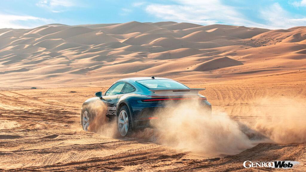 「F1参戦の期待がかかるアムナ・アル・クバイシが故郷UAEの砂漠を「ポルシェ 911 ダカール」で疾走【動画】」の9枚目の画像