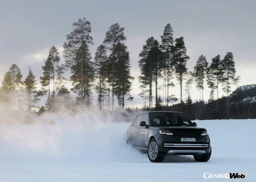 「フル電動「レンジローバー エレクトリック」のプロトタイプ1号車が北極圏でテスト「マイナス40℃で性能を検証」【動画】」の2枚目の画像